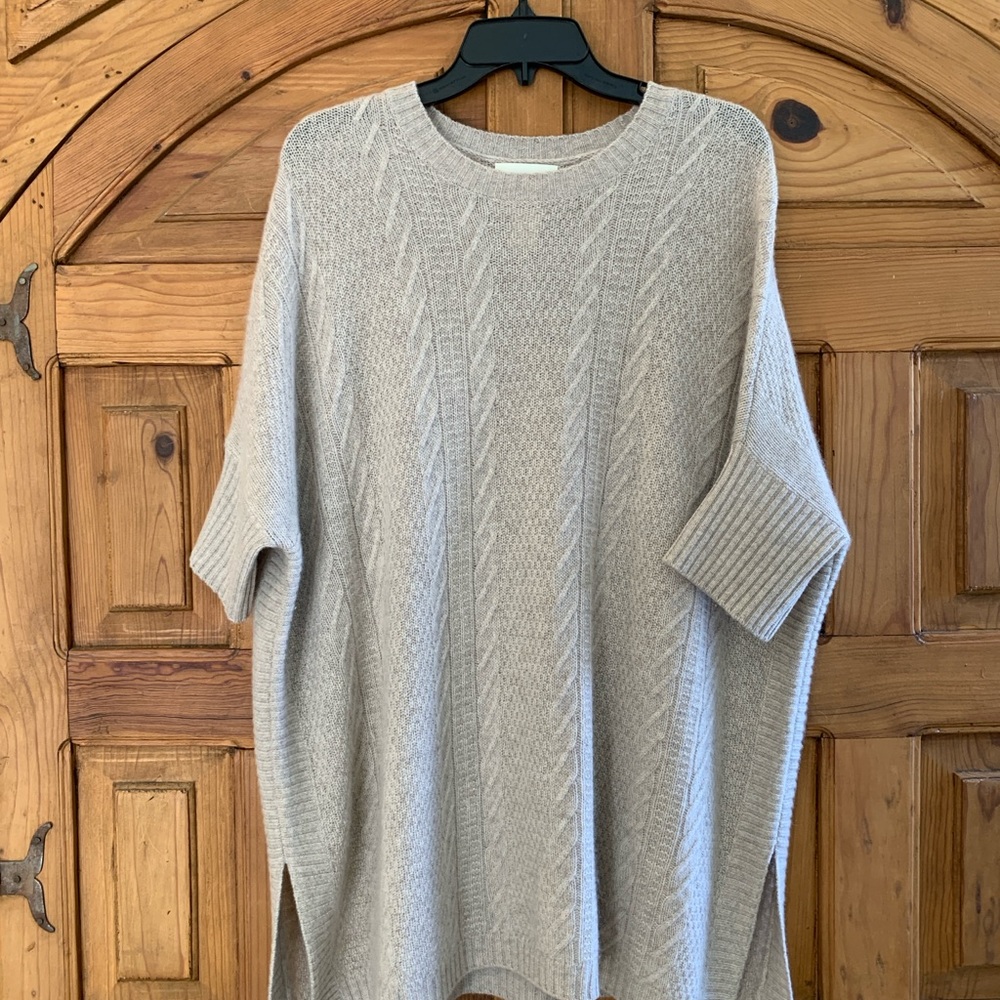 Women’s Short Sleeve Longer Cashmere Sweater